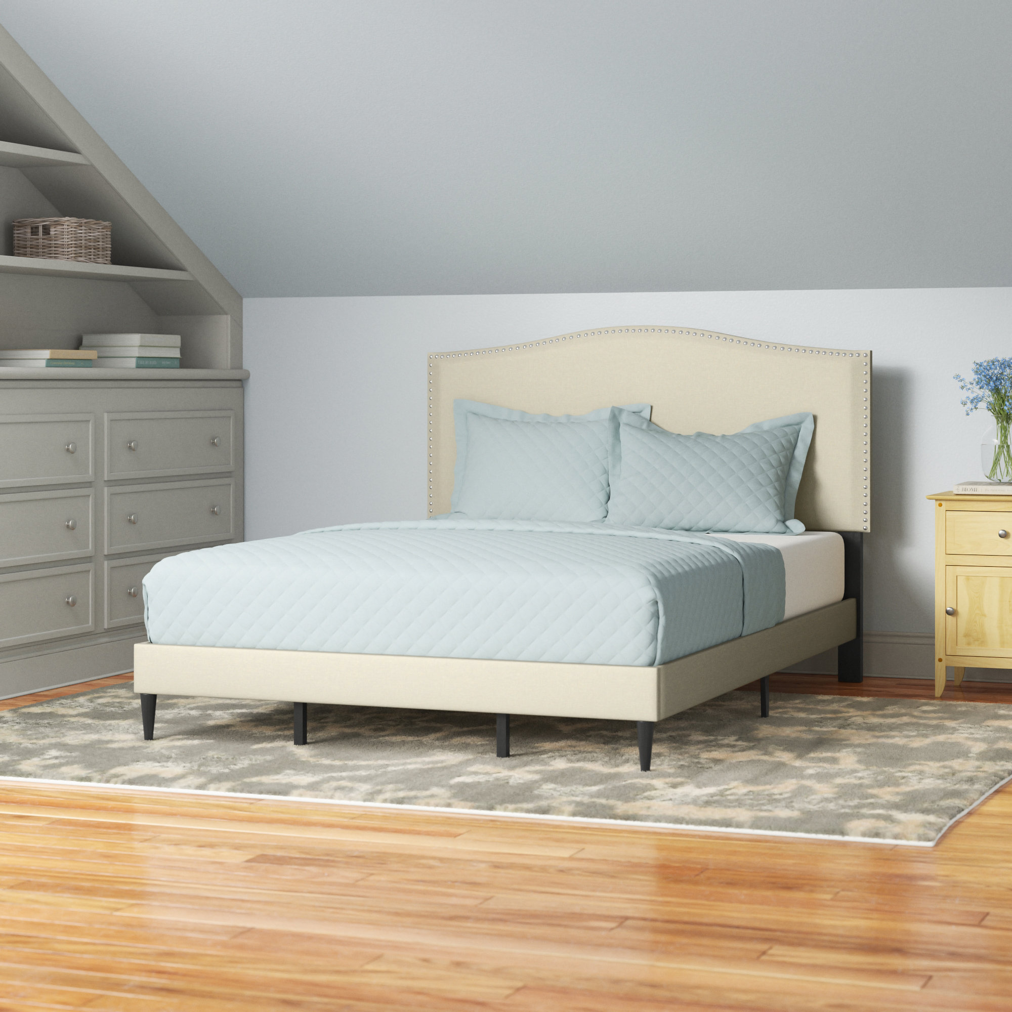 Andover Mills™ Salvaggio Upholstered Bed & Reviews | Wayfair