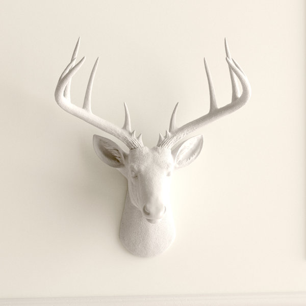 White Deer Head Wall Decor Joss Main Deer heads aren't for cabins and rustic interiors anymore. white deer head wall decor