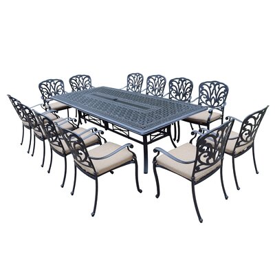 Darby Home Co Bosch 13 Piece Dining Set With Cushions