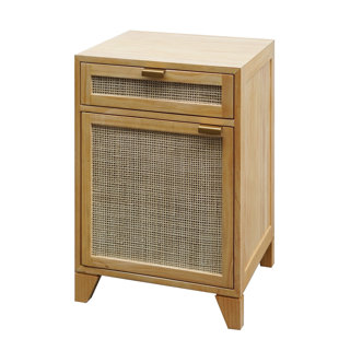 Go to store & view more images Cane Front Door Nightstand by Worlds Away