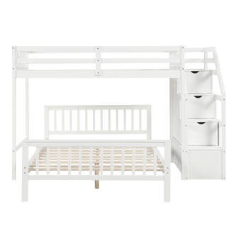 Harriet Bee Geyer Twin Over Full L Bunk Bed Reviews Wayfair