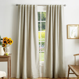 Caromio Navy Blue Kitchen Curtains Waffle Woven Texutred Rod