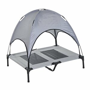Cot Elevated Cooling Dog Bed with Canopy Shade