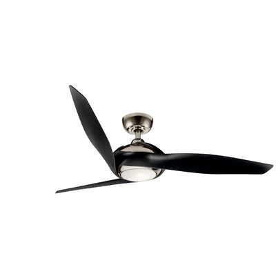 60 Jeremias 3 Blade Led Ceiling Fan Orren Ellis Finish Satin Black