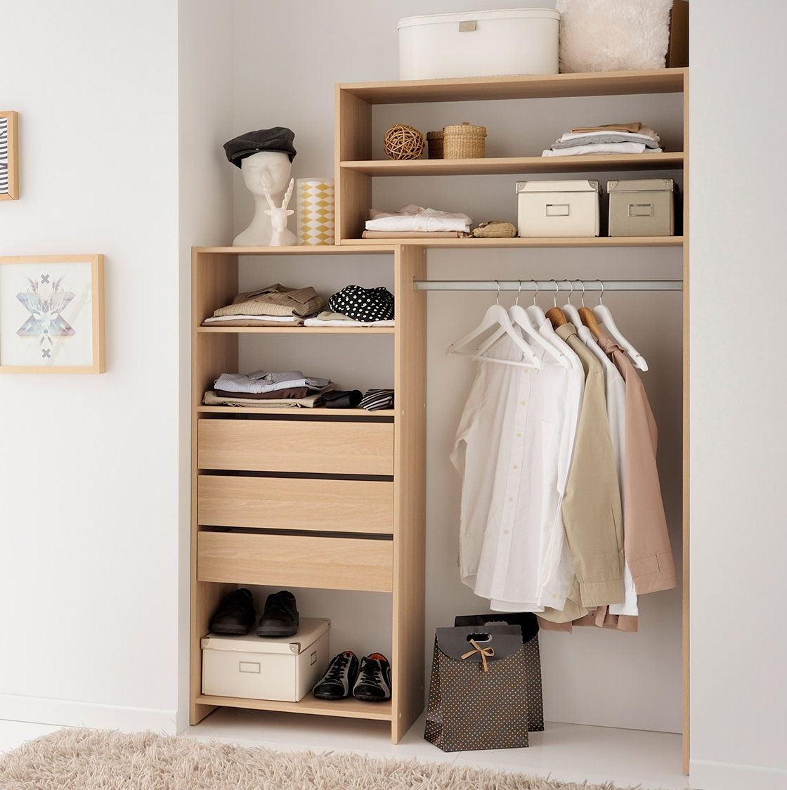 Rebrilliant Hugh Open Wardrobe Wayfair