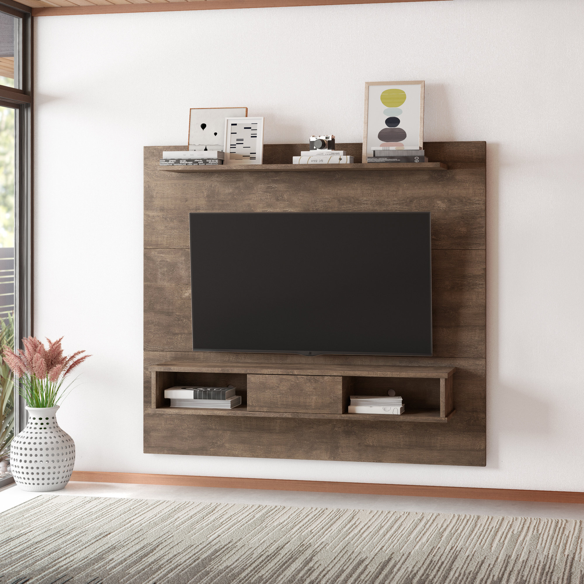 Floating Entertainment Center 75 Inch Tv