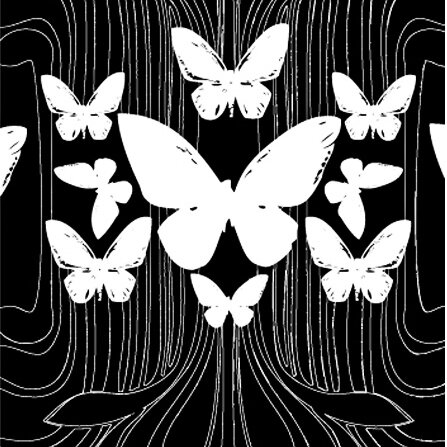 Kreme California 16 X 23 5 Butterflies Wallpaper Wayfair