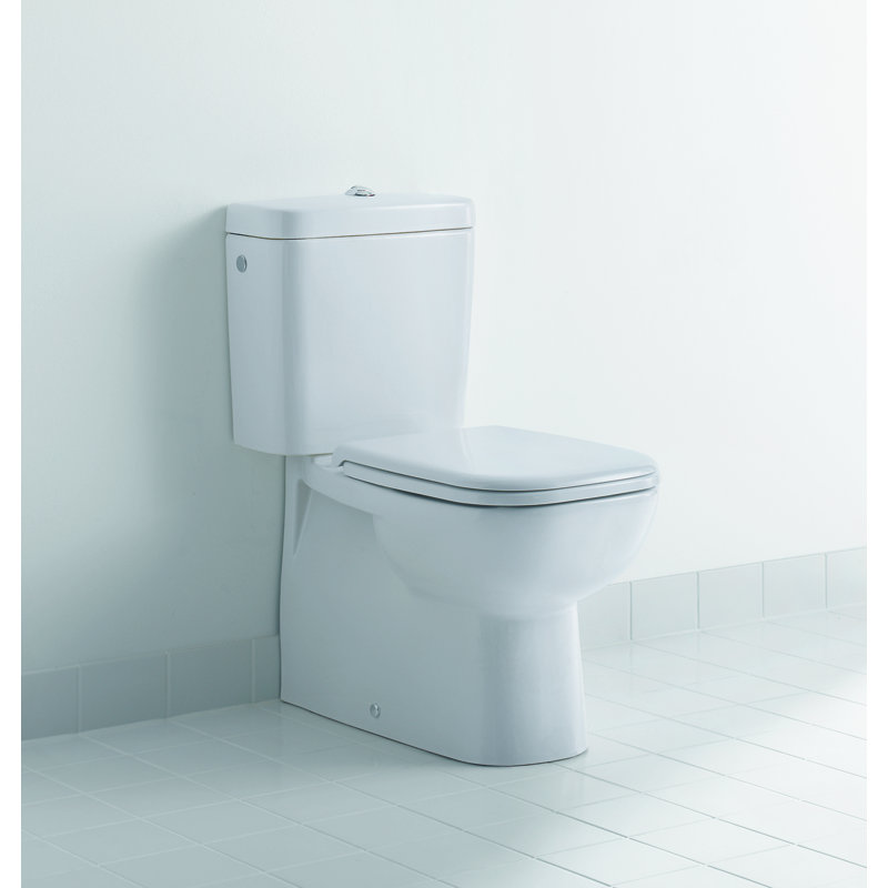 Duravit D Code 1 28 Gpf Water Efficient Elongated Two Piece Toilet Seat Not Included Wayfair