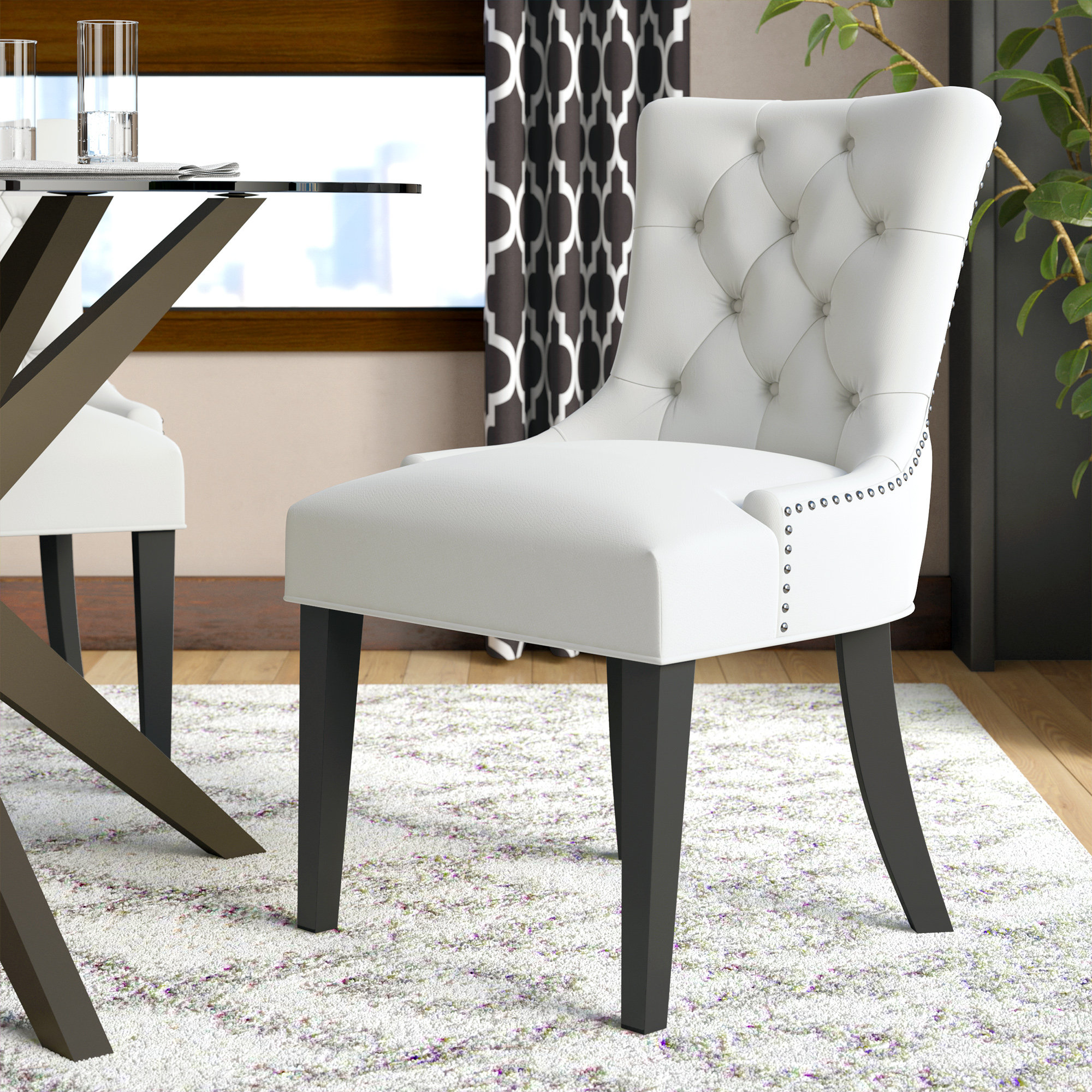 Corrigan Studio Carlton Tufted Upholstered Dining Chair Reviews Wayfair Corrigan Studio Carlton Tufted Upholstered Dining Chair Reviews Wayfair