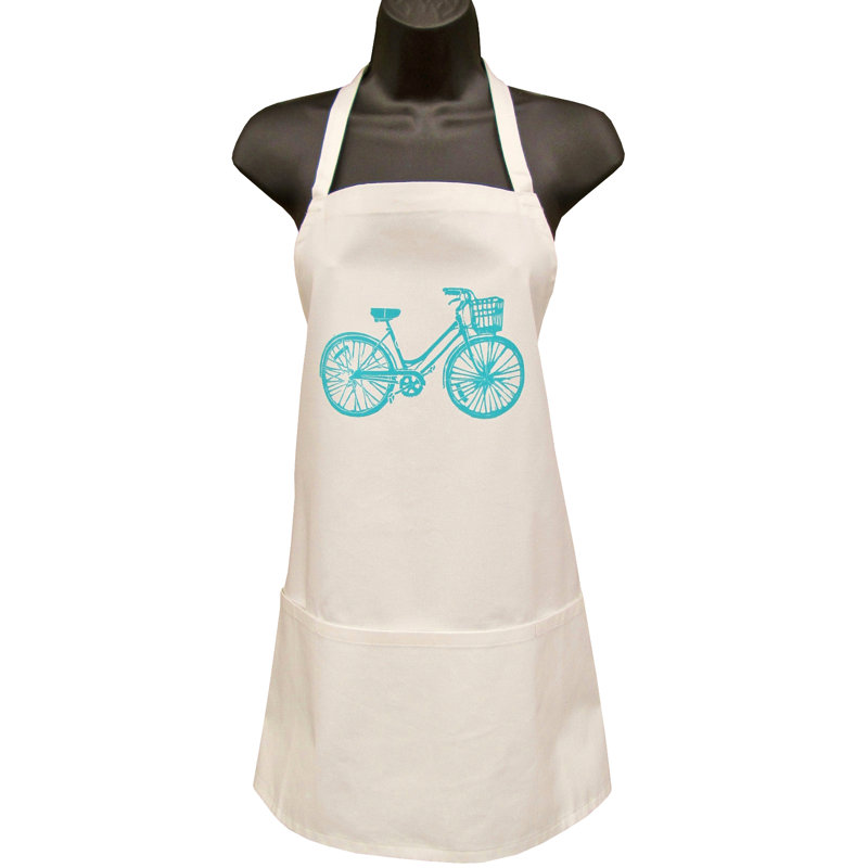 Organic Blue Bike Full Apron