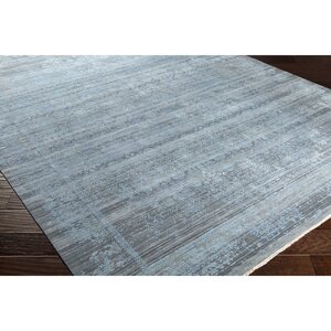 Soussi Hand-Knotted Blue/Gray Area Rug