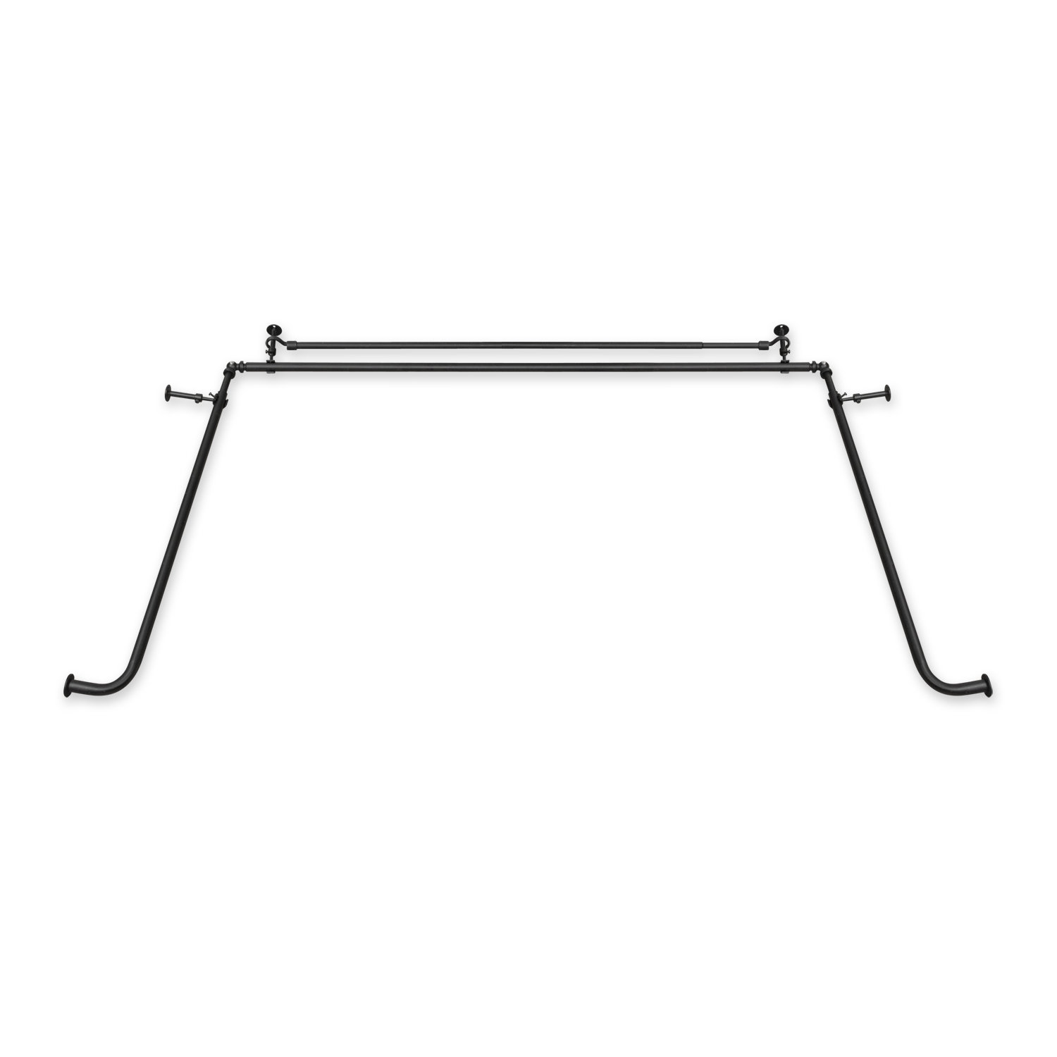 Winn Bay Window Double Curtain Rod Reviews Allmodern