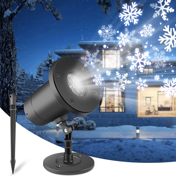 Snowflake Projector LED Laser Lamp Outdoor Waterproof Light Xmas Party Decor LOT