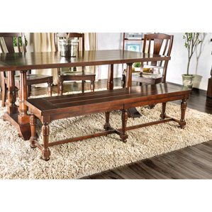 Nunnally Wood Bench by Three Posts