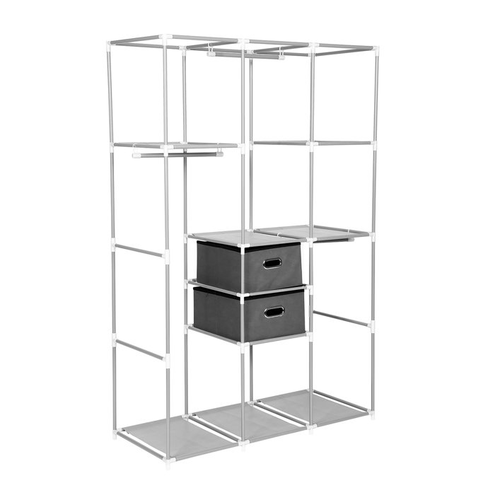 Rebrilliant Herndon 42 W Portable Wardrobe Reviews Wayfair Ca