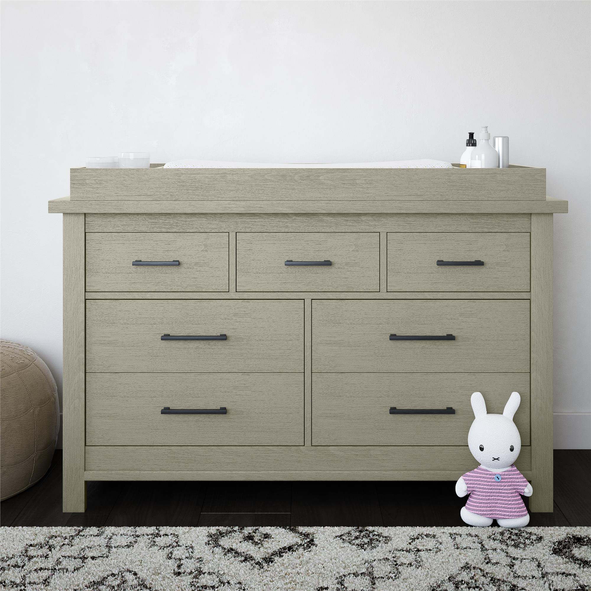 rustic gray changing table