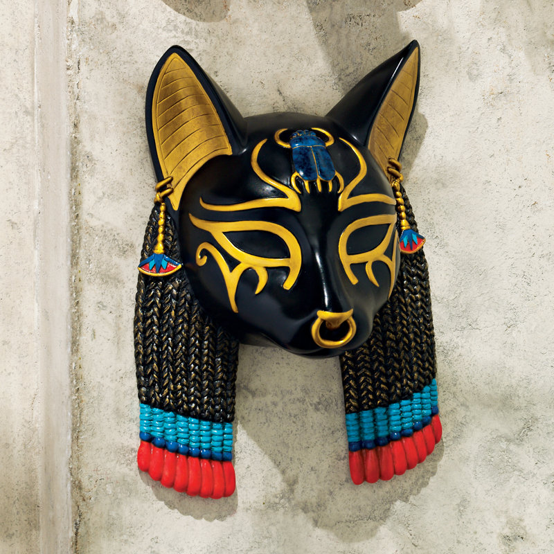 Design Toscano Mask Of Ancient Egyptian God Bastet Wall Decor Wayfair