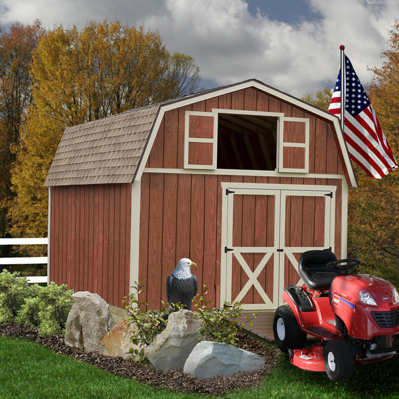 Best Barns Millcreek 12 ft. W Solid Wood Storage Shed ...