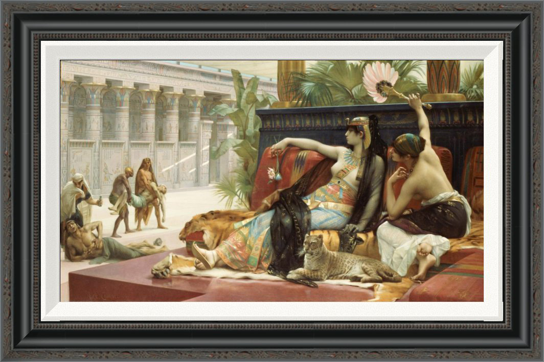 Global Gallery Cleopatra Testing Poison On Condemned Slaves By Alexandre Cabanel Framed Painting Print