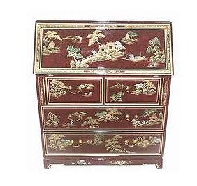 Oriental Furniture Chinese Imperial Secretary Desk Wayfair