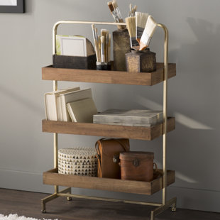 Free Standing Bathroom Shelving You Ll Love Wayfair Sylacauga 21 W X 32 5 H Bathroom Shelf