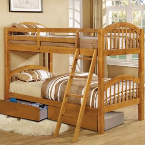 Jaylyn Twin over Twin Bunk Bed with Drawers