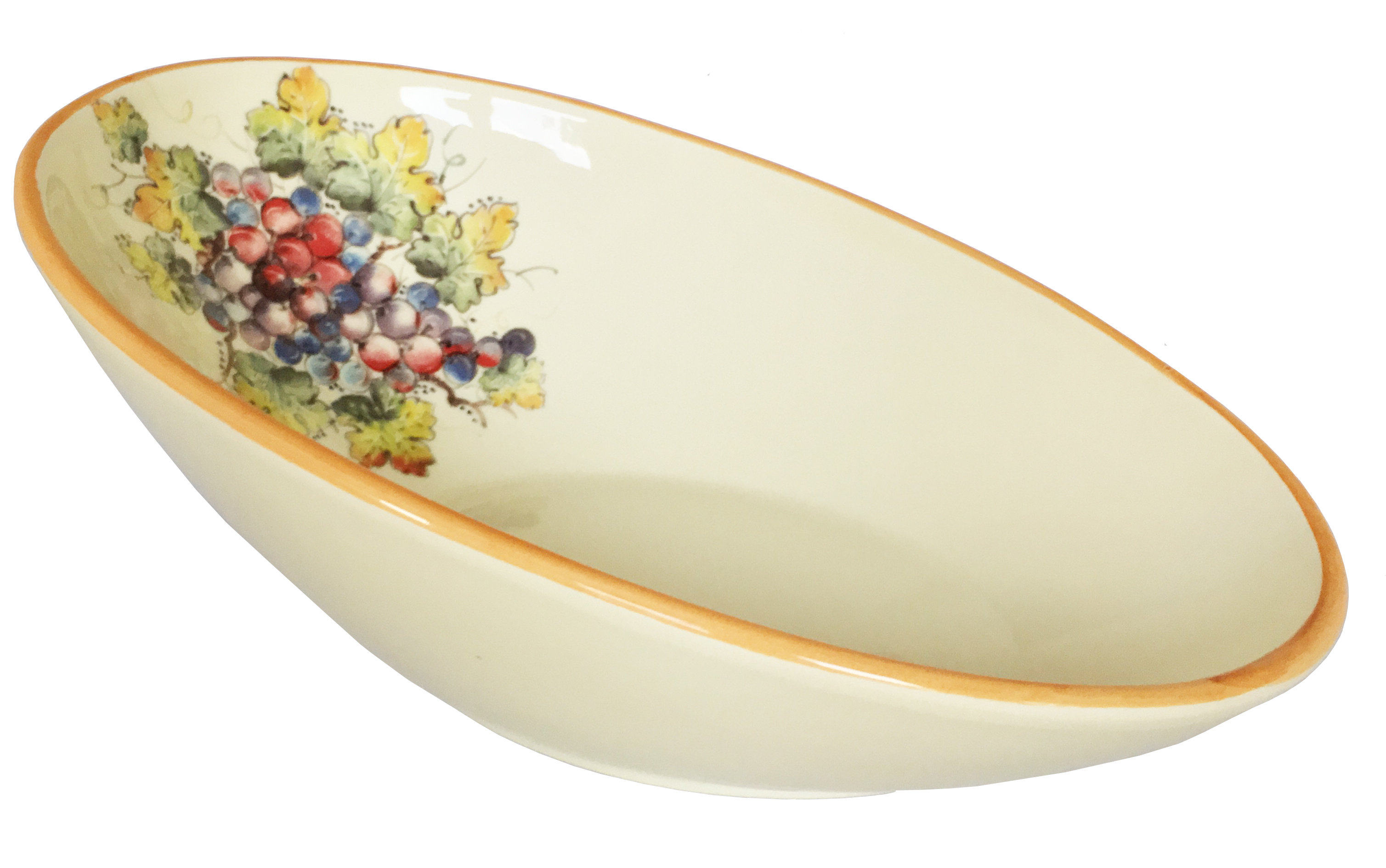 Abbiamotutto Vineyard Grape Medium Oval Decorative Bowl Wayfair