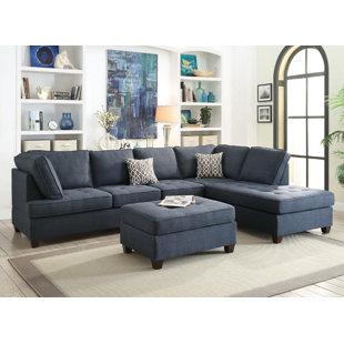 Dark Teal Sectional Sofa Wayfair Quickview