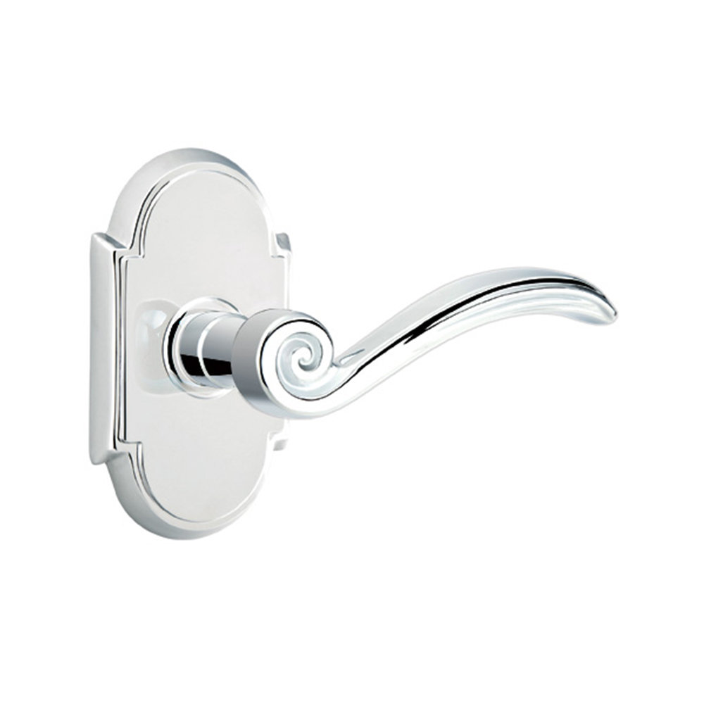 Oval Rosette Set With Elan Levers Left Hand Double Dummy In Satin Nickel Door sets.