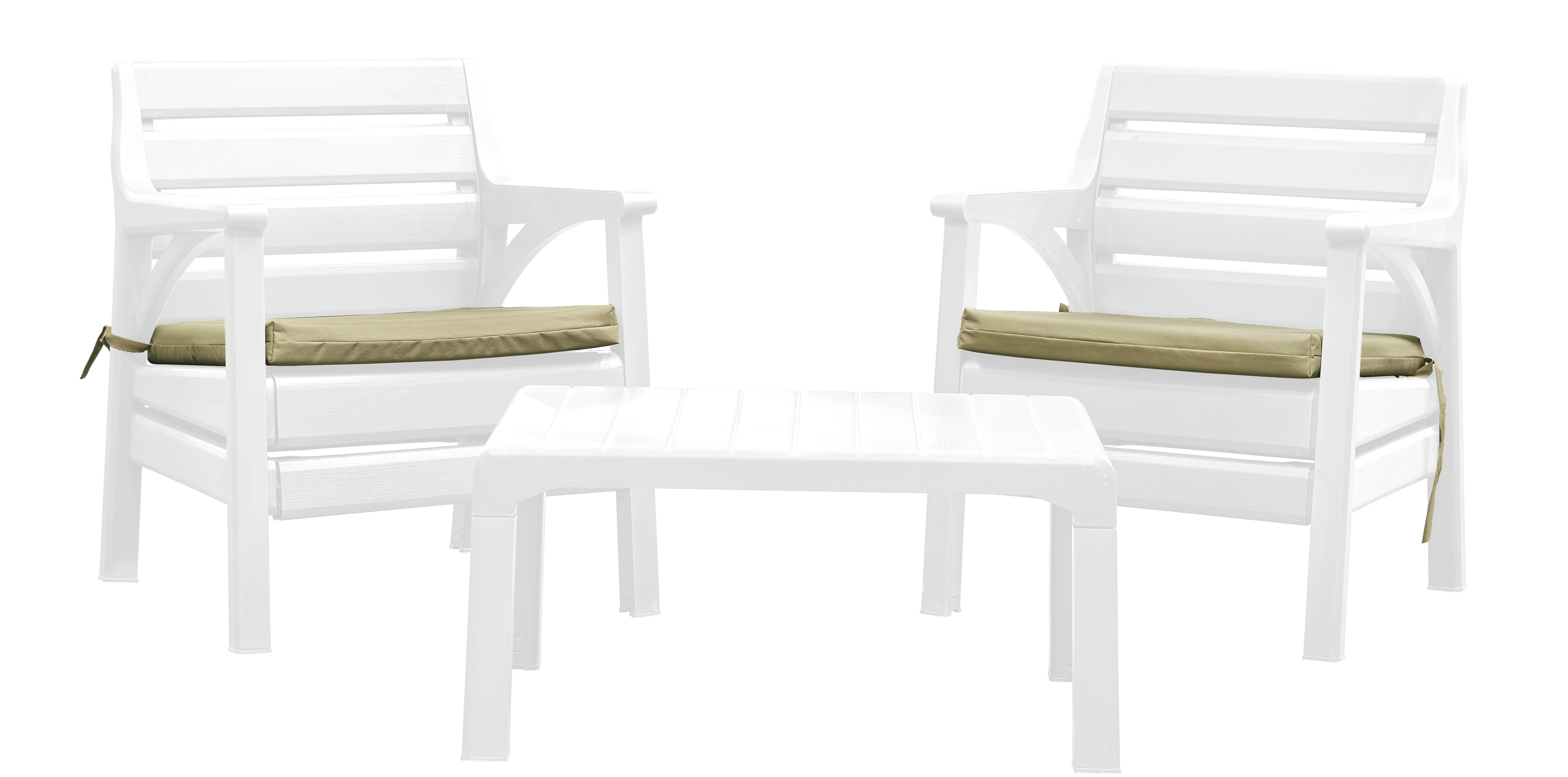 Latitude Run Kogut Premium Weather Resistant Patio Furniture Set Cushioned Chairs Accent Outdoor Table 4 Colour Options To Match Your Decor Yard Backyard Poolside Furniture White Wayfair Ca
