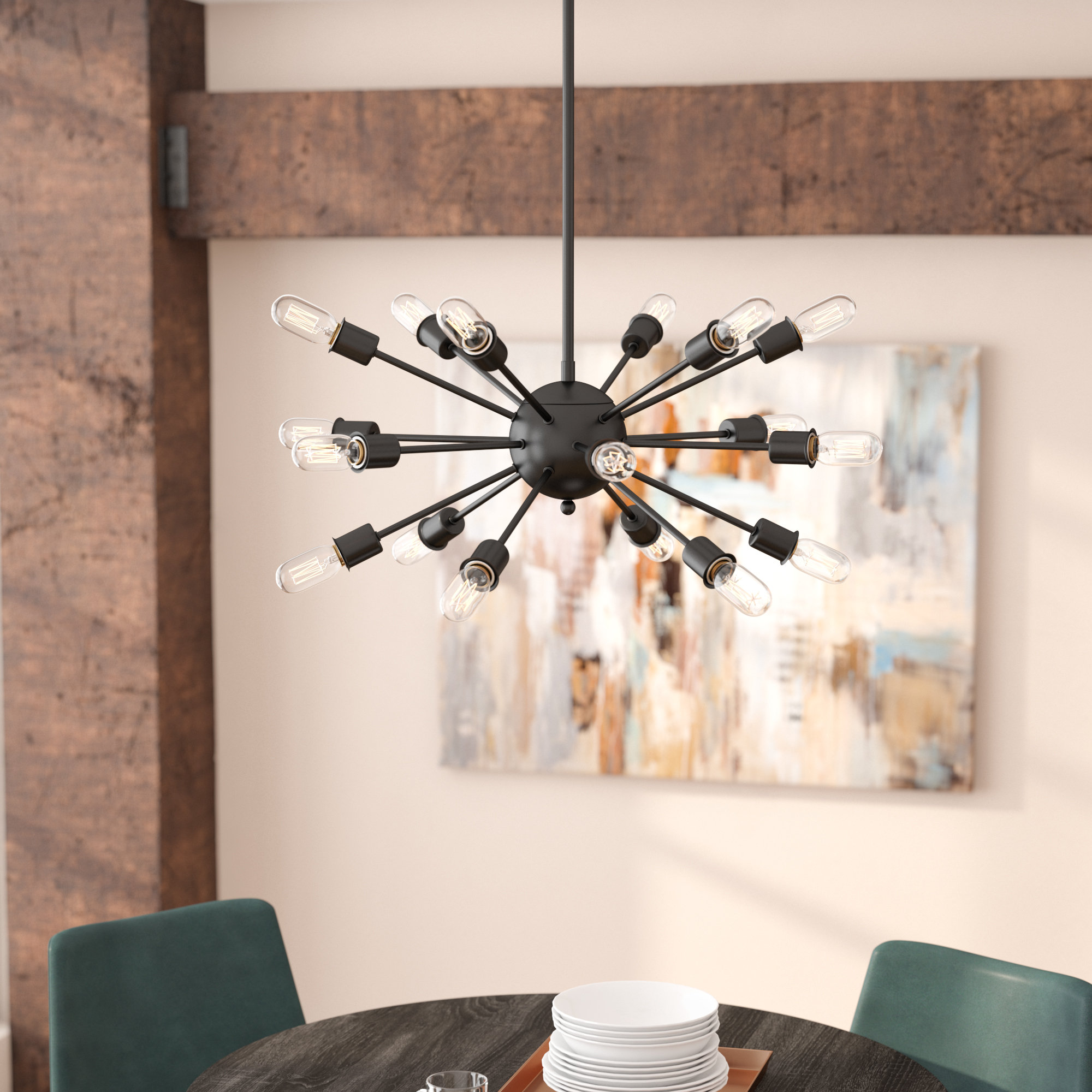 Mercury Row Defreitas 18 Light Sputnik Sphere Chandelier Light Sputnik Sphere Chandelier