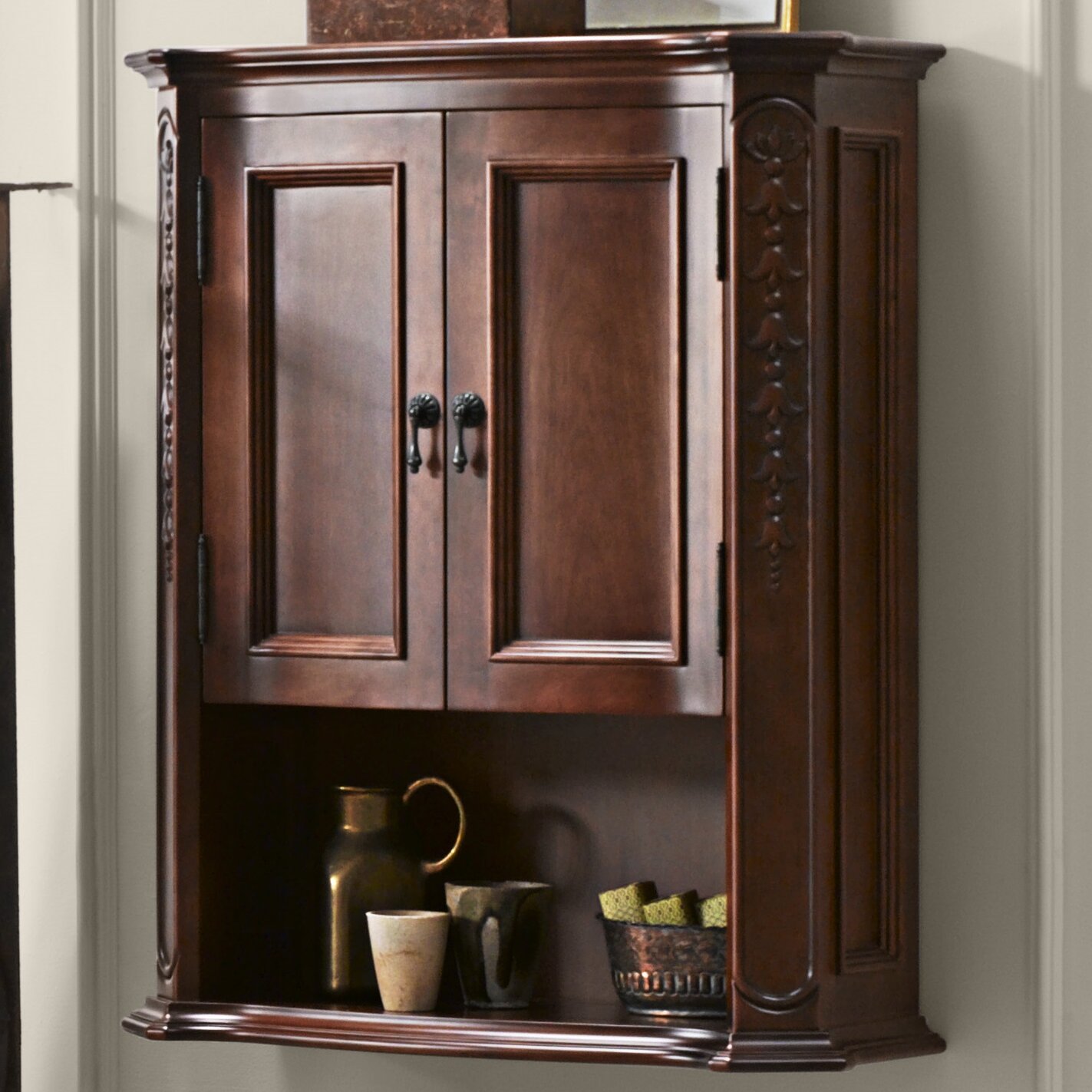 Cabinet Espresso Wood Bathroom Cabinets Shelving You Ll Love In 2021 Wayfair