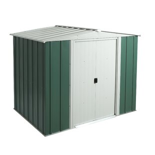 8 Ft. W X 6 Ft. D Apex Metal Shed By Symple Stuff