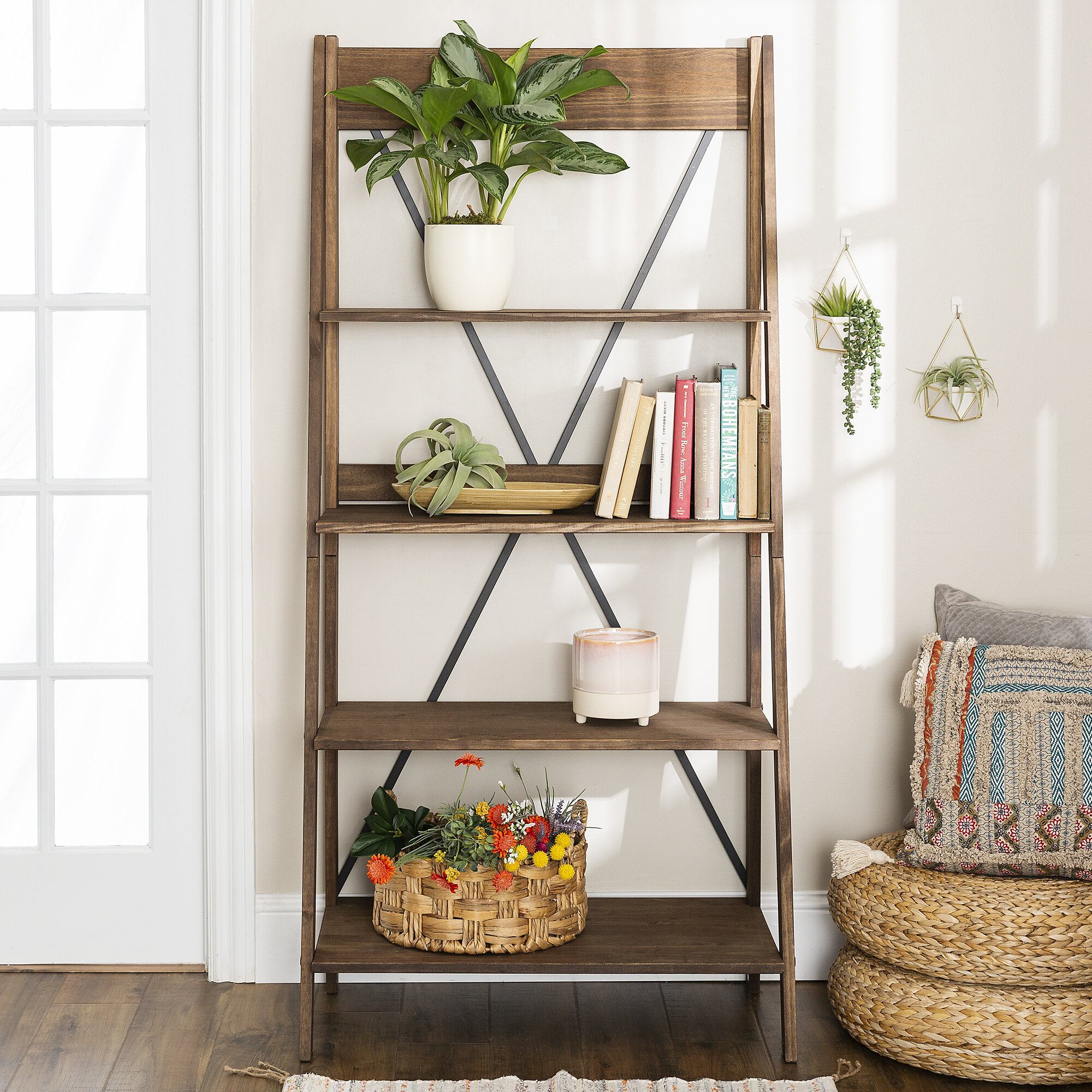 Laurel Foundry Modern Farmhouse Jessie 68 H X 31 W Ladder Bookcase Reviews Wayfair