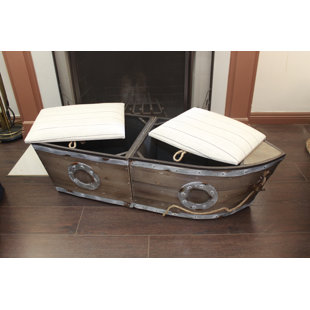 Go to store & view more images Longshore Tides Bublitz Boat Wood Storage Bench (Set of 2)