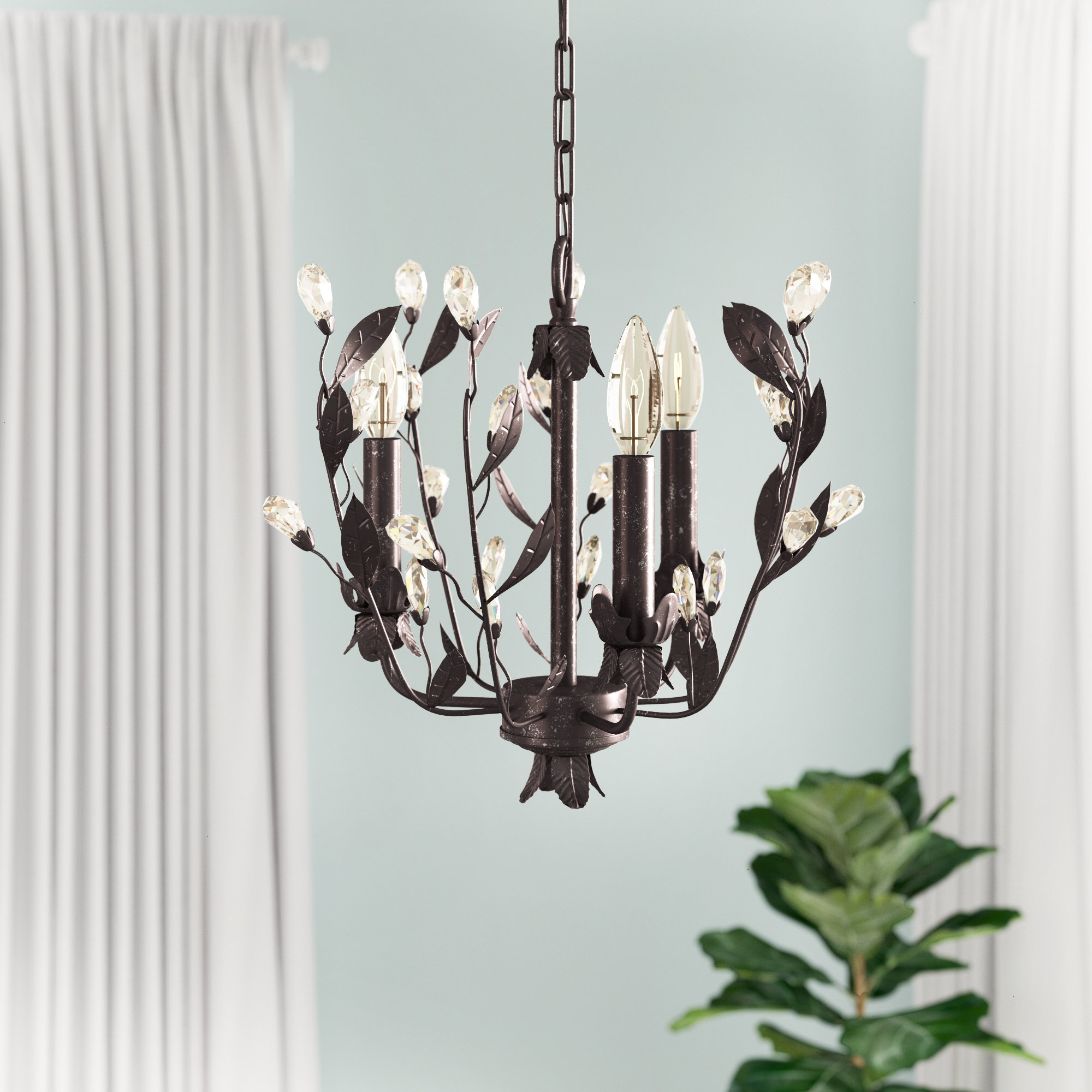 Giovanna 3 Light Unique Statement Globe Chandelier With Statement Globe Chandelier With