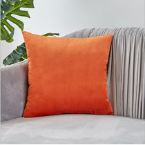 bright orange pillows