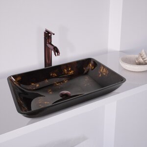 Fusion Rectangular Vessel Bathroom Sink