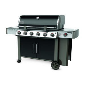 Genesis II LX E-640 6-Burner Propane Gas Grill with Side Shelves