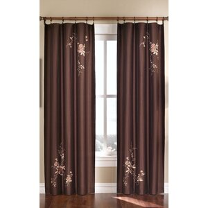 Mission Viejo Nature/Floral Semi-Sheer Single Curtain Panel