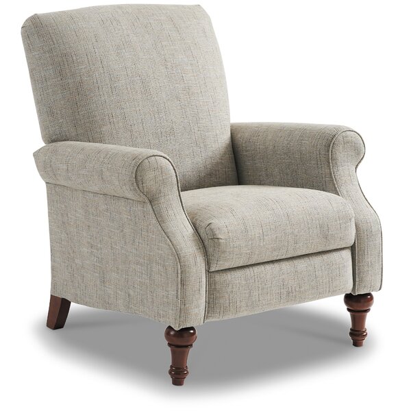 queen anne style tufted wingback recliner