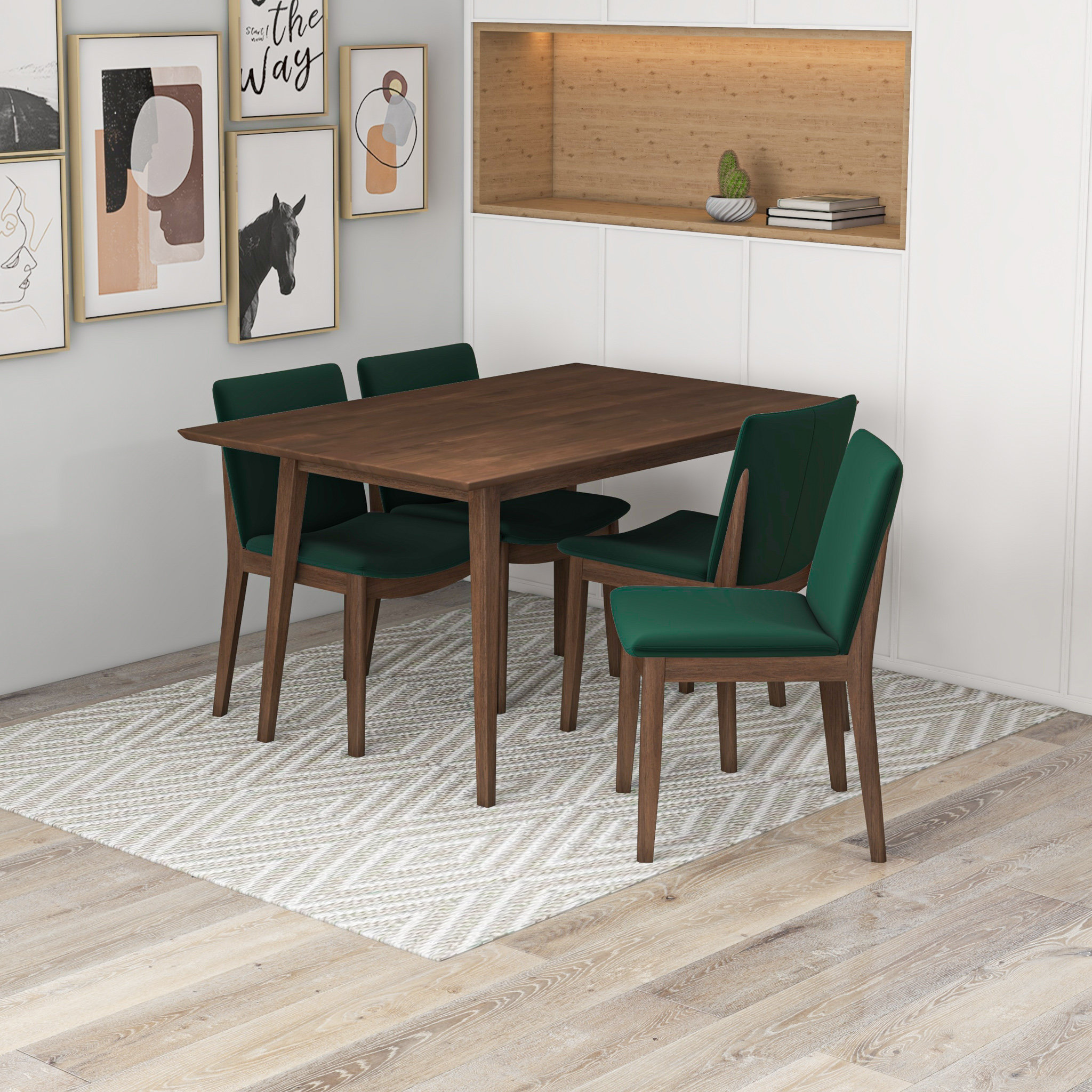 modern 4 person dining table