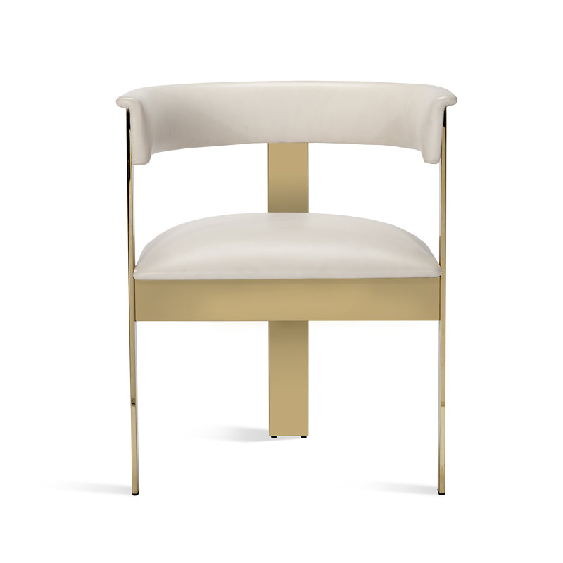 Interlude Darcy Upholstered Metal Arm Chair Wayfair