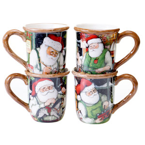 Santa's Workshop 16 oz. Mug (Set of 4)