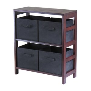 Decker 4 Drawers Low Storage Shelf