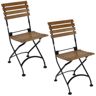 metal folding bistro chairs