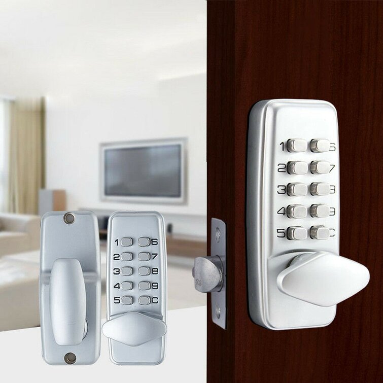 Digital Password Door Lock Mechanical Code Water-Proof Electronic Locker Keyless Entry Design Mechanical Code Lock