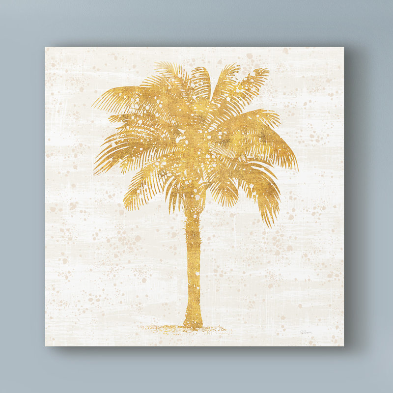 Bay Isle Home Palm Coast Ii On White Acrylic Painting Print On