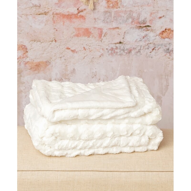 Mercer41 Mascotte Faux Fur Blanket Wayfair