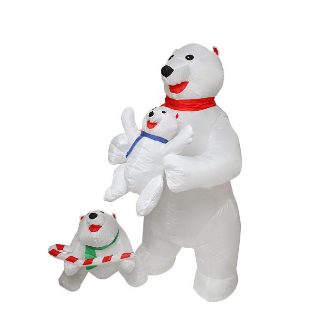Northlight Inflatable Cute Polar Bear Family Lighted Christmas Yard Inflatable Cute Polar Bear Family Lighted Christmas Yard Art Decoration